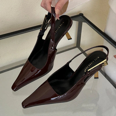 Tacones Élégance con Correa Trasera