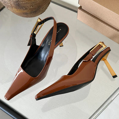 Tacones Élégance con Correa Trasera