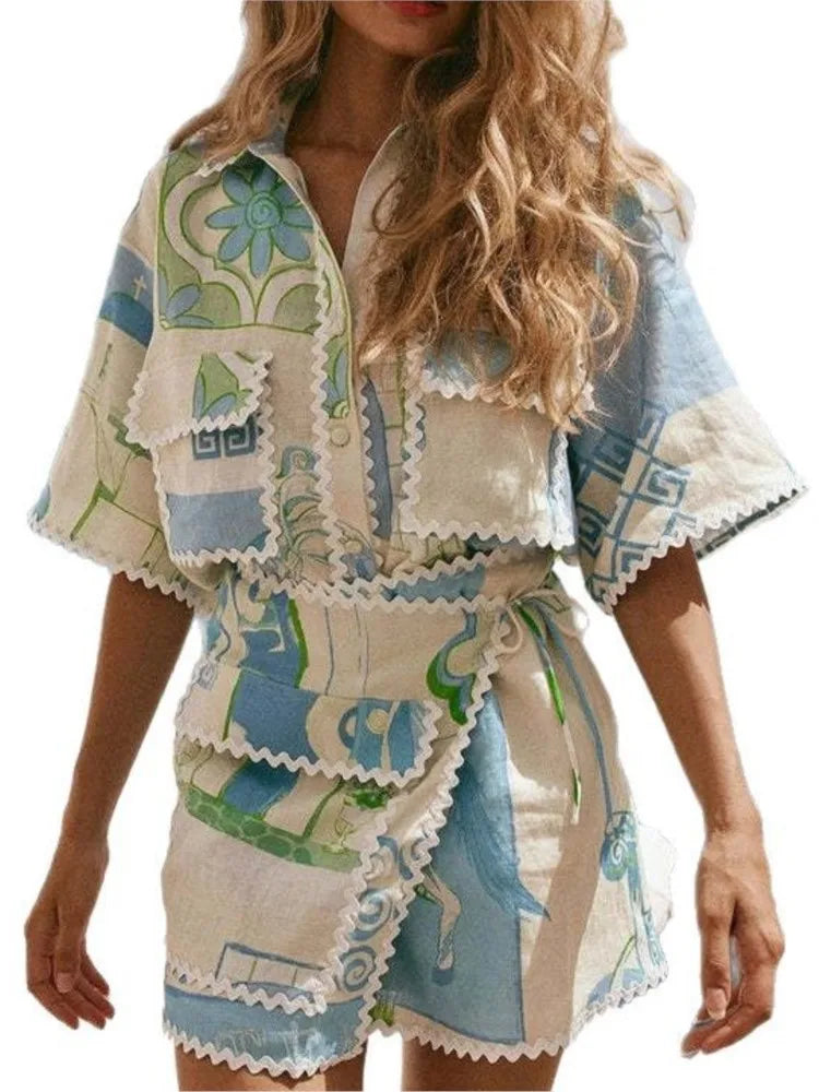 Conjunto corto estampado – Liora