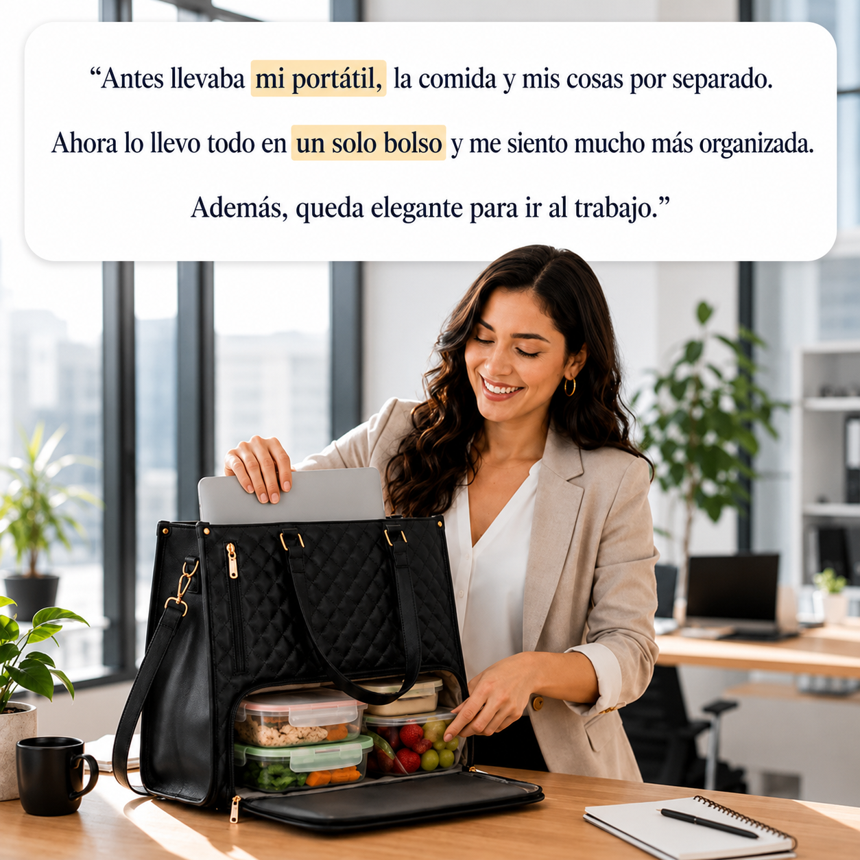 Bolso Tote Ejecutivo 3 en 1